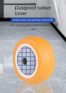 Set di Ruote Girevoli Moderne in Poliuretano da 4 Pollici con Freno a Doppio Blocco, Capacità di Carico 10-40kg, Montaggio a Superficie per Soggiorno - Product Image 6