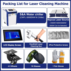 Raycus 2500W 3000W Handheld Water Cooled Fiber <b>Laser</b> <b>Cleaning</b> <b>Machine</b> Metal Aluminum - Product Image 6