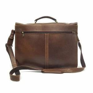 Sac pour ordinateur portable en cuir véritable marron pour homme, qualité supérieure, personnalisable, fait main, prix de gros - Product Image 6