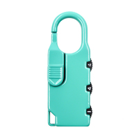 XMM-8001 Nouveau Design Réinitialisation de Zinc Alliage 3 Chiffres Code Verrouiller Petit Métal Cadenas à Combinaison