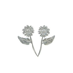 Pendientes de Girasol de Acero Inoxidable, Chapados en Oro PVD, Joyería de Moda Sostenible y Resistente - Product Image 1
