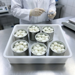Œufs de caille pelés et cuits en vrac, qualité alimentaire, naturels, prêts à consommer, riches en protéines, vente en gros directe d'usine, qualité export - Product Image 1