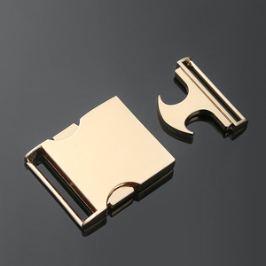 Side Release Buckle Alloy Adjustable <b>Webbing</b> Buckle For Bags Durable Hardware Accessory Gold Black Silver - Product Image 3