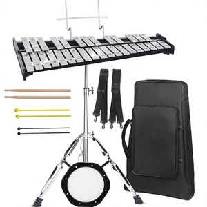 Xilófono/Glockenspiel Profesional <span class=keywords><strong>de</strong></span> Aluminio <span class=keywords><strong>de</strong></span> 32 Notas, Kit <span class=keywords><strong>de</strong></span> Campanas <span class=keywords><strong>para</strong></span> Principiantes y Adultos, Pad <span class=keywords><strong>de</strong></span> Práctica Silencioso, 3 <span class=keywords><strong>Tipos</strong></span> <span class=keywords><strong>de</strong></span> <span class=keywords><strong>Baquetas</strong></span> - Product Image 1