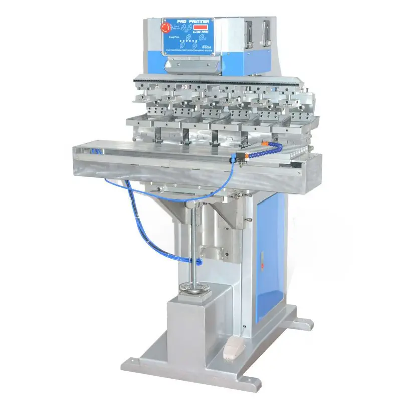 מכונת הדפסת רפידות רב צבעוניות מדפסות גדולות אוטומטיות למסוע
