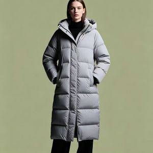 Parka longue matelassée personnalisée pour femme, imperméable, <span class=keywords><strong>de</strong></span> <span class=keywords><strong>luxe</strong></span>, avec fermeture éclair, <span class=keywords><strong>doudoune</strong></span> et manteau d'hiver grande taille pour femme - Product Image 4
