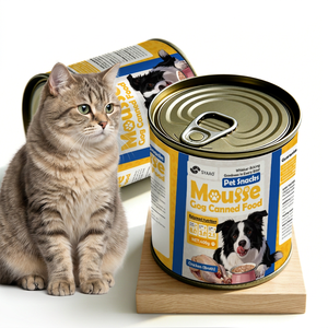 Pet Wet Food Mousse Shredded 70% <b>Chicken</b> Meat Pet Cat Food 400g <b>Canned</b> for Cat - Product Image 1