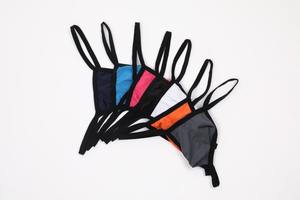 กางเกงในชายแบบเซ็กซี่ขายส่ง ผ้าตาข่ายระบายอากาศ ทรงทีแบ็ค เอวต่ำ จีสตริง ชุดชั้นในชายแบบเชคกี้ แทงกา รับสกรีนโลโก้ กางเกงในชาย - Product Image 3