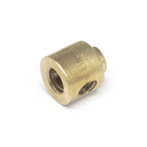 Douille en laiton sur mesure OEM M3, entièrement filetée, avec trou latéral fileté, écrou d'insertion usiné, fixation aux dimensions personnalisées - Product Image 5