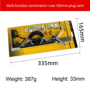 300MM paslanmaz çelik açı cetvel dijital iletki seti <span class=keywords><strong>180</strong></span> derece marangoz kare seviye ağaç İşleme araçları alüminyum - Product Image 6