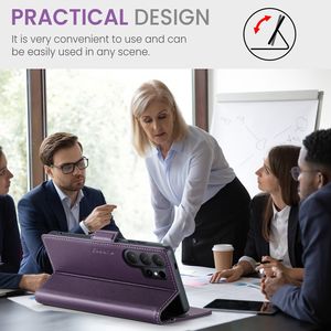 Funda de Lujo Caseme <span class=keywords><strong>023</strong></span> Tipo Cartera de Cuero PU con Tarjetero para Teléfono Móvil <span class=keywords><strong>Samsung</strong></span> <span class=keywords><strong>Galaxy</strong></span> S26 Ultra - Product Image 3