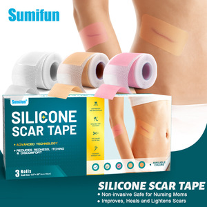 Sumifun Autocollant en gel de silicone pour soins des cicatrices 1,6x60cm (3 rouleaux) pour le soulagement des plaies cutanées, la régénération de la peau et l'atténuation des cicatrices - Product Image 5