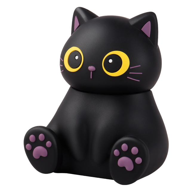 Unique Animal Black Cat Phone Holder Wireless Speaker BT5.2 USB C Cute Cartoon Portable Wireless Speaker