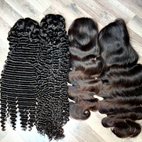 Perruque frontale en dentelle HD 13x4 13x6 en cheveux humains vietnamiens bruts alignés avec les cuticules, ondulations profondes, vente en gros