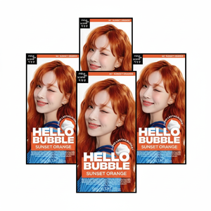 Tinte para el Cabello Hello Bubble, Color Naranja Atardecer, 4 Unidades, Tinte Semipermanente con Descuento - Product Image 1