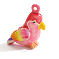 KAVNAR 3D Gemengde Schattige Emaille Bedelhanger Roestvrij Staal 18K Verguld Mini Eten Dieren voor DIY Sieraden Maken