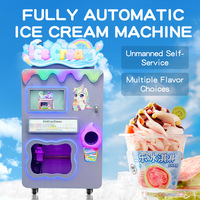 Distributeur automatique de crème glacée Red Rabbit, innovant et alimenté par l'IA, pour des coupes parfaites et un service efficace, machine commerciale à yogourt glacé.