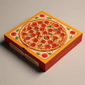 一次性餐具10英寸意大利披萨盒所有尺寸8/10/12/14/16制造商纸箱