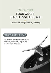 Base de couteau croisé électrique pour couteau d'agitation OSTER Juicer <span class=keywords><strong>500W</strong></span> partie de mélangeur domestique - Product Image 4