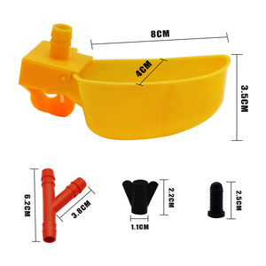 Caille Pigeon Volaille Mangeoires automatiques en plastique et abreuvoir Tasse Abreuvoir pour oiseaux Abreuvoir pour poulet - Product Image 2