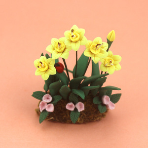 Accesorios para Casa de Muñecas, Modelo en Miniatura DIY, Juguete Creativo de Simulación, Tulipán de Arcilla K125 - Product Image 1