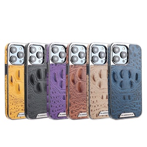 Funda de Cuero Exclusiva para Teléfono con Diseño de Piel de Cocodrilo para iPhone 16 15 13 Pro 14 Plus - Product Image 2
