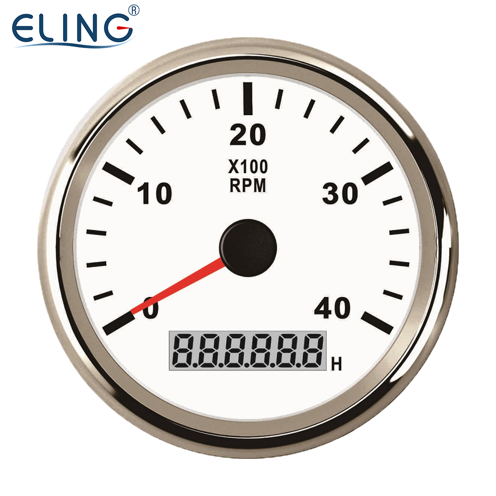 Тахометр для автомобиля, лодки, яхты, 0-4000 об/мин, 85 мм, с подсветкой