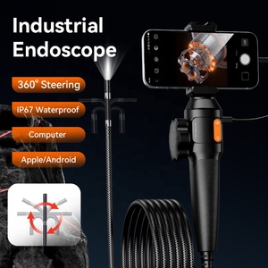 Dễ dàng hoạt động điện thoại & máy tính kết nối 6 mét ống kính 1m semirigid nội soi công nghiệp máy ảnh <span class=keywords><strong>borescope</strong></span> - Product Image 2