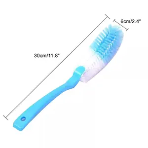 Customized Household Long-<b>Handled</b> Silicone PP <b>Sponge</b> Bottle Brush Scrubbing Style for Kitchen Cleaning Removable Baby-Friendly - Product Image 6