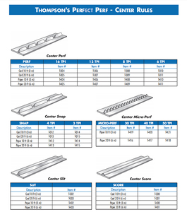 T-409 קיזוז רצועה, ניקוב כללים, 8TPI, נייר 20ft (6m) 2 קופסות/חבילה - Product Image 2