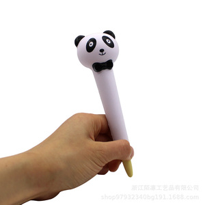 Panda Shape PU Foam Pen Topper Slow <b>Rebound</b> Writing Aid Grip Gift - Product Image 4