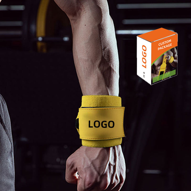 Custom Logo Adjustable Wrist Wraps Gym Training Wristband for Weight Lifting Sports Protection