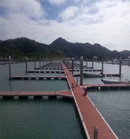 Pont flottant durable pour marina avec passerelle et ponton de quai