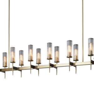 Luminaire suspendu LED en or de luxe nordique, fer et verre, design moderne minimaliste, modèle pour la maison, restaurant, salle à manger, hôtel, <span class=keywords><strong>bar</strong></span> - Product Image 1