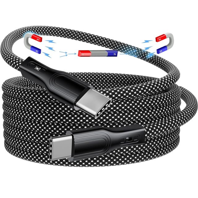 Whole 3a Bio Magnetic Tidy Absorption 60w Storage Charger Portable Date Type C to Type C Micro Fast Usb Charging Magnetic Cable