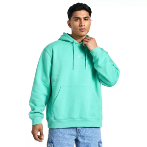 Nouvel Arrivage – Sweat à Capuche Homme Hiver 100% Coton, Demi-Zip, Velours, Coupe Oversize, Blocs de Couleurs, Broderie, Motif Unique, Grammage Lourd, Plusieurs Tailles - Product Image 1