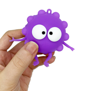 Juguetes Antiestrés de Silicona con Diseño Innovador, Bola de Descompresión 3D, Llavero con Burbujas para Niños, Juguete para Apretar - Product Image 6