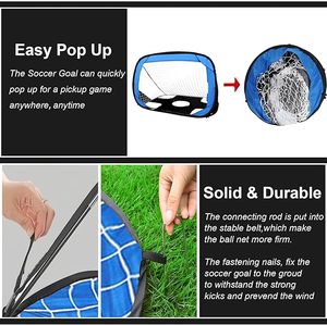 But <span class=keywords><strong>de</strong></span> football multifonctionnel à double usage, pliable et portable, pour l'entraînement en extérieur et les jeux au parc - Product Image 5