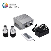 Moteur de lumière à fibre optique LED, Ports duraux, couleurs RGBW, 14W, DC12V (LEB-432)