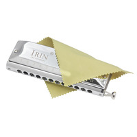 IRIN 1248 12 Hole 48 Tone Chromatic Harmonica Chrome Plated Copper Beginners