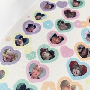 แผ่นสติกเกอร์เคป๊อปเดโคแบบใสแวววาวกำหนดได้เอง,แผ่นระยิบระยับพร้อมพื้นหลังใส - Product Image 4