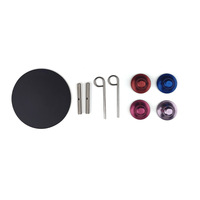 Ensemble d'aiguilles à tricoter circulaires interchangeables, 13 paires, rouge vif, aluminium poli, 10 cm, détachables, pour tricoter des pulls, des écharpes, du tissage DIY