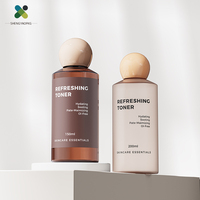 Botella de Tóner PET Recargable Premium con Tapa de Bola, Botellas de Aceite Esencial Hidratante para el Cuidado de la Piel y Cosméticos, Color y Logotipo Personalizados