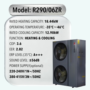 ปั๊มความร้อนอากาศสู่น้ำรัสเซีย 18.44 กิโลวัตต์ R290, ประสิทธิภาพสูงระดับพรีเมียม, อินเวอร์เตอร์, สำหรับทำความร้อน ความเย็น และน้ำร้อนในที่อยู่อาศัย - Product Image 3