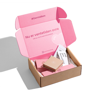 Gấp màu hồng Kraft các tông vận chuyển Hộp Tùy chỉnh có thể tái chế ăn mặc đồ lót quần áo bao bì sóng hộp bưu phẩm với logo - Product Image 2