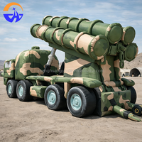 Modèle de Véhicule Militaire Gonflable Géant Personnalisé (Char, Missile) en Tissu Oxford, Durable, Facile à Installer, avec Ventilateur Intégré, pour Extérieur
