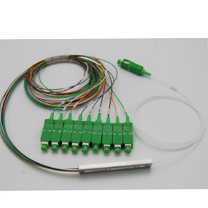 APT出厂价格1*9 1:9 1x9迷你光纤FTTH不平衡混合1x8 PLC分路器，带1x2 FBT耦合器1x9 PLC分路器 - Product Image 2