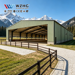 Fabricante de Sistemas de Construcción Industrial, Arena Ecuestre de Acero para Clubes de Equitación con Selección de Paneles de Construcción Aislantes - Product Image 1