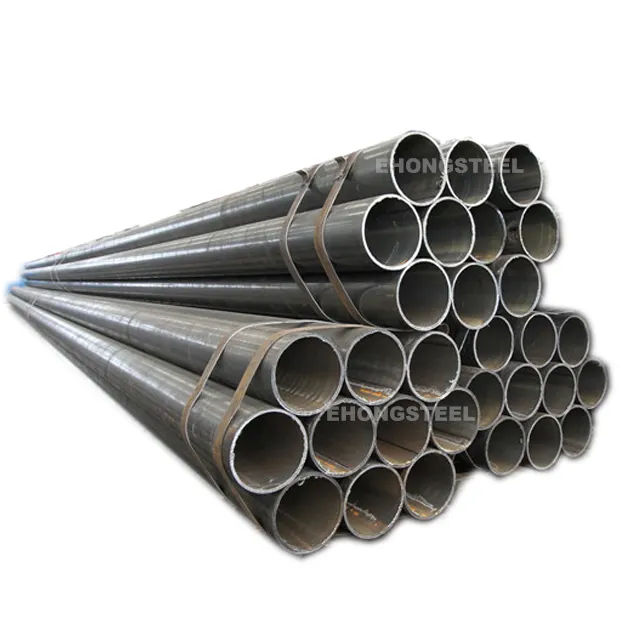 API 5L ASTM A53/A525 Sch40 Gr B program 80 siyah karbon çelik boru ERW kaynaklı siyah yuvarlak hafif çelik boru fiyat