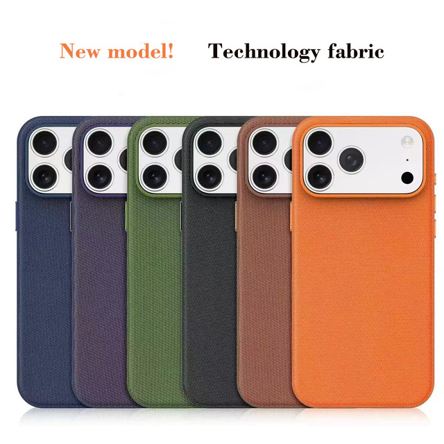 2026 High Quality Carbon Fiber Texture Phone Case for Phone 17 Pro Max Magnetic Wireless Charging Shockproof Protective Cover